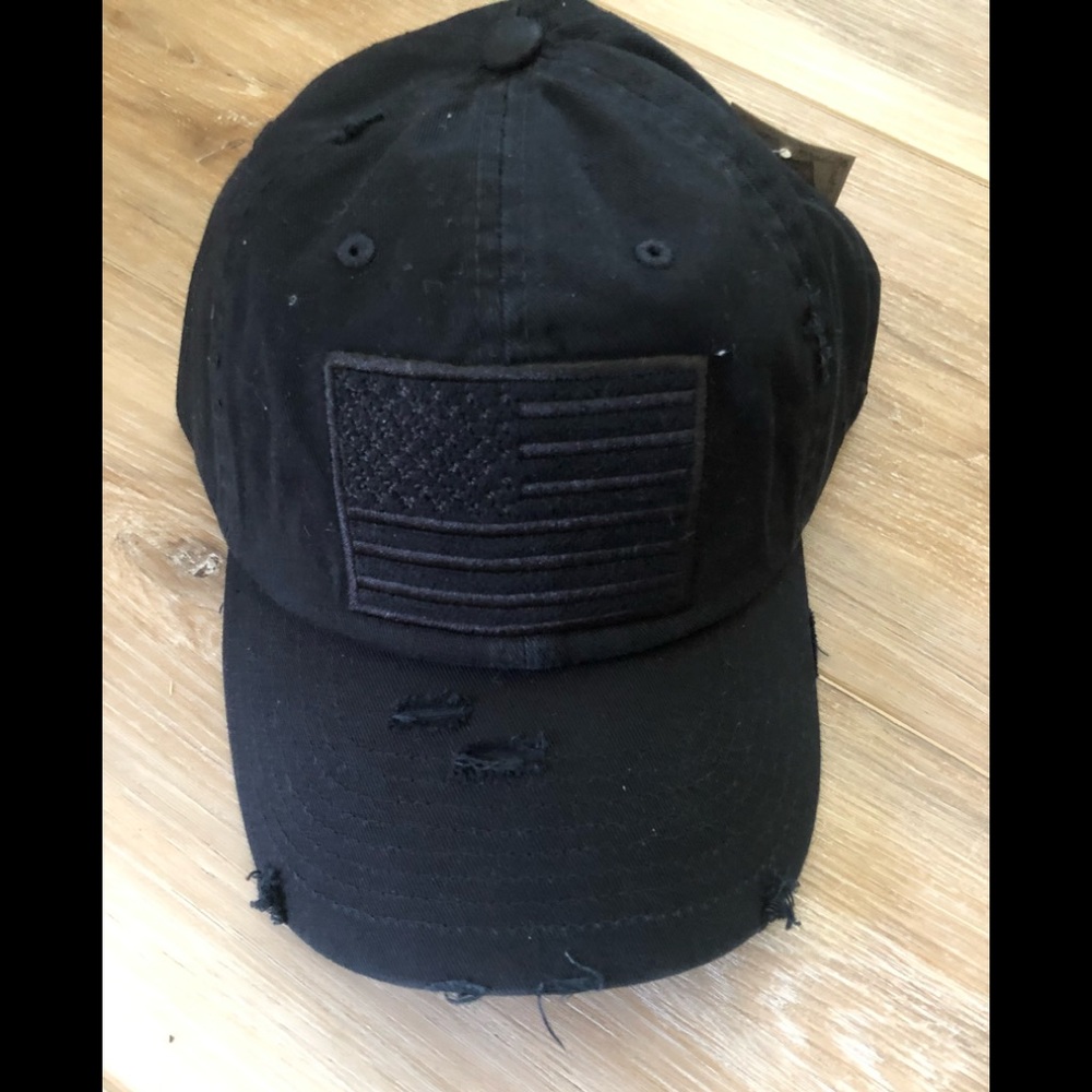 KBETHOS American Flag Distressed Hat NWT